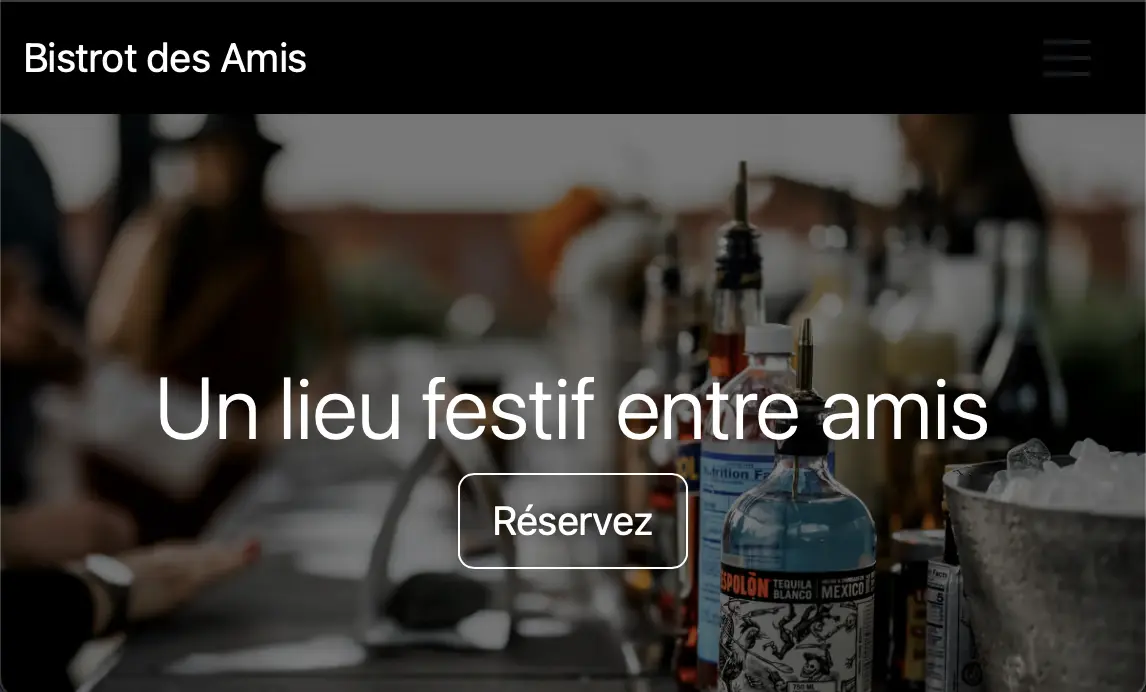 image du projet Site vitrine pour un bar